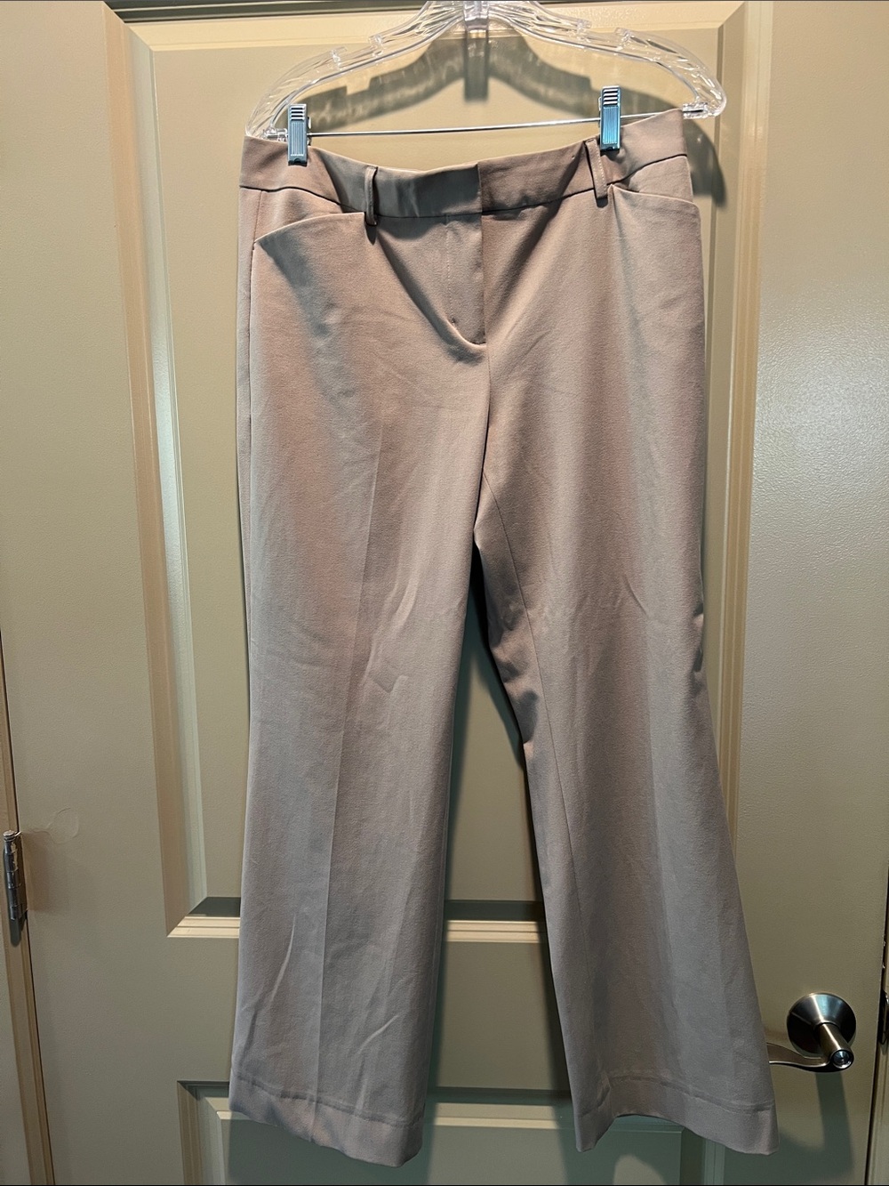 Philosophy Wide-Leg Trousers in Light Taupe